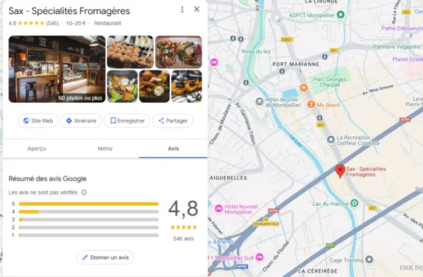 referencing your restaurant Sax